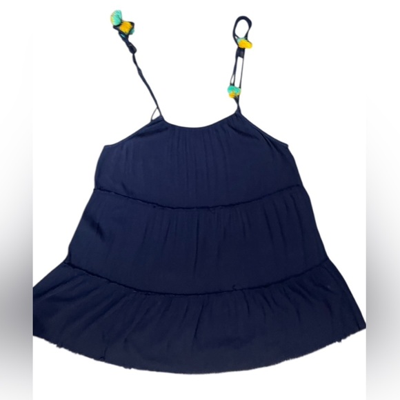 Arie Sleeveless Tiered Mini Dress with Ties Size Large - Picture 2 of 12